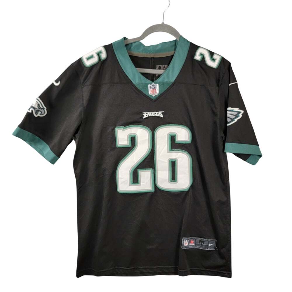 Nike Philadelphia Eagles Sanders #26 NFL On Field Jersey Mens Medium Black Green